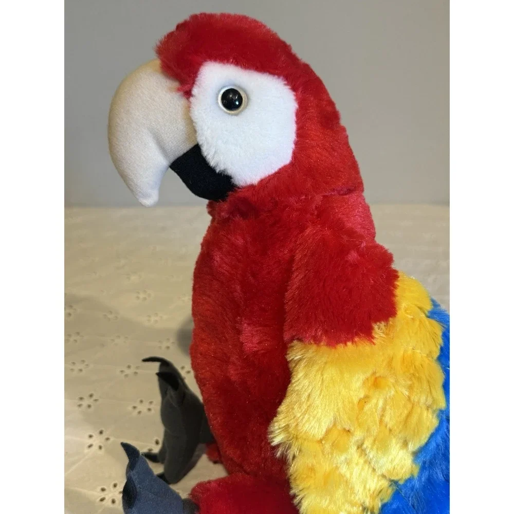 Wild Republic Scarlet Macaw Parrot Plush 10.5